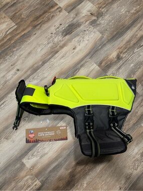 High Visibility Neon Yellow Dog Life Jacket. XXL
